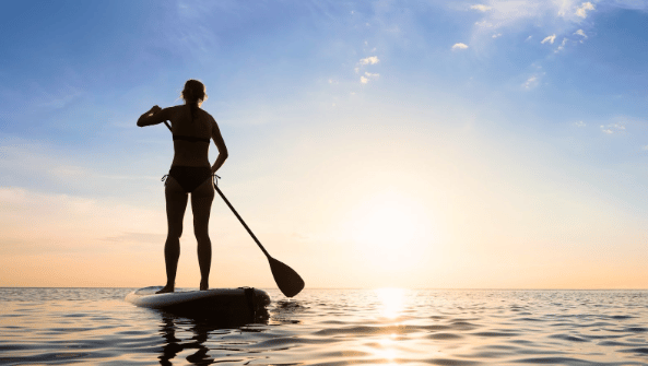 image paddle sur lac